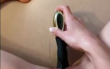 Teeny masturbates the first time with a vibrator and comes hard!